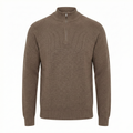 Men's Ribbed Knit Half-Zip Jumper